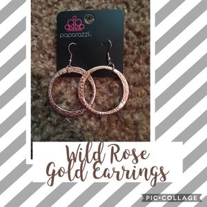 Wild Rose Gold Earrings